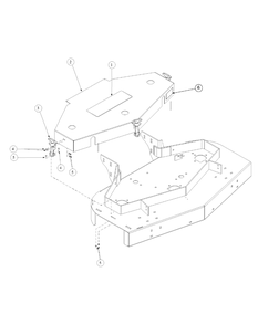 Cover Assembly Diagram and Parts List for G1548 55AE232S150-WAM Cub Cadet Lawn Mower
